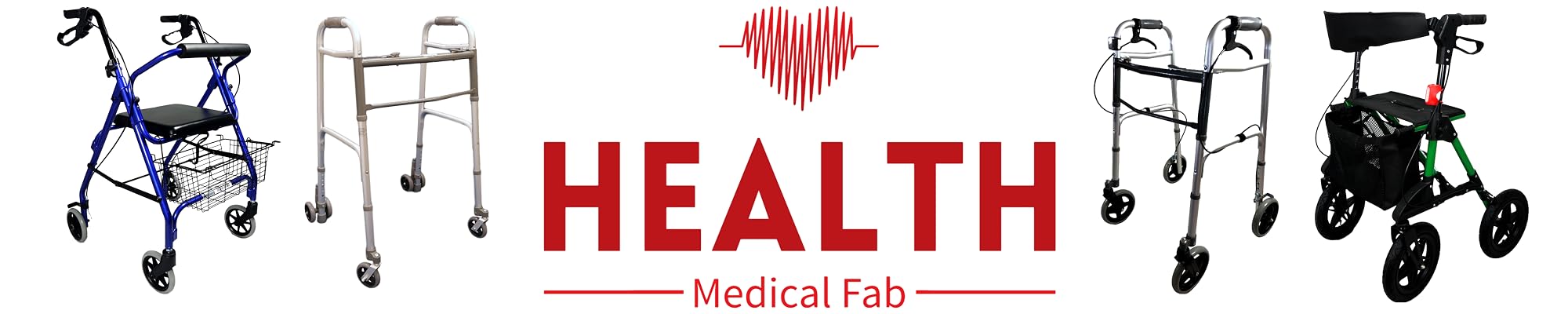 Gamma di deambulatori e rollator Health Medical Fab
